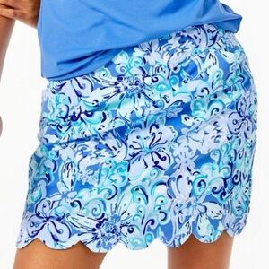 Lilly Pulitzer UPF 50+ Luxletic Monica Scallop Skort Suns Out Funs Out Colorway